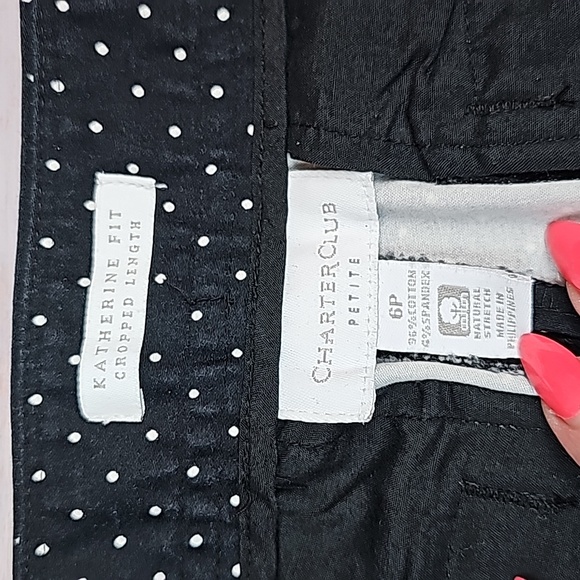 NEW CHARTER CLUB KATHERINE FIT CROPPED CUFFED CAPRI PANTS - Picture 12 of 14